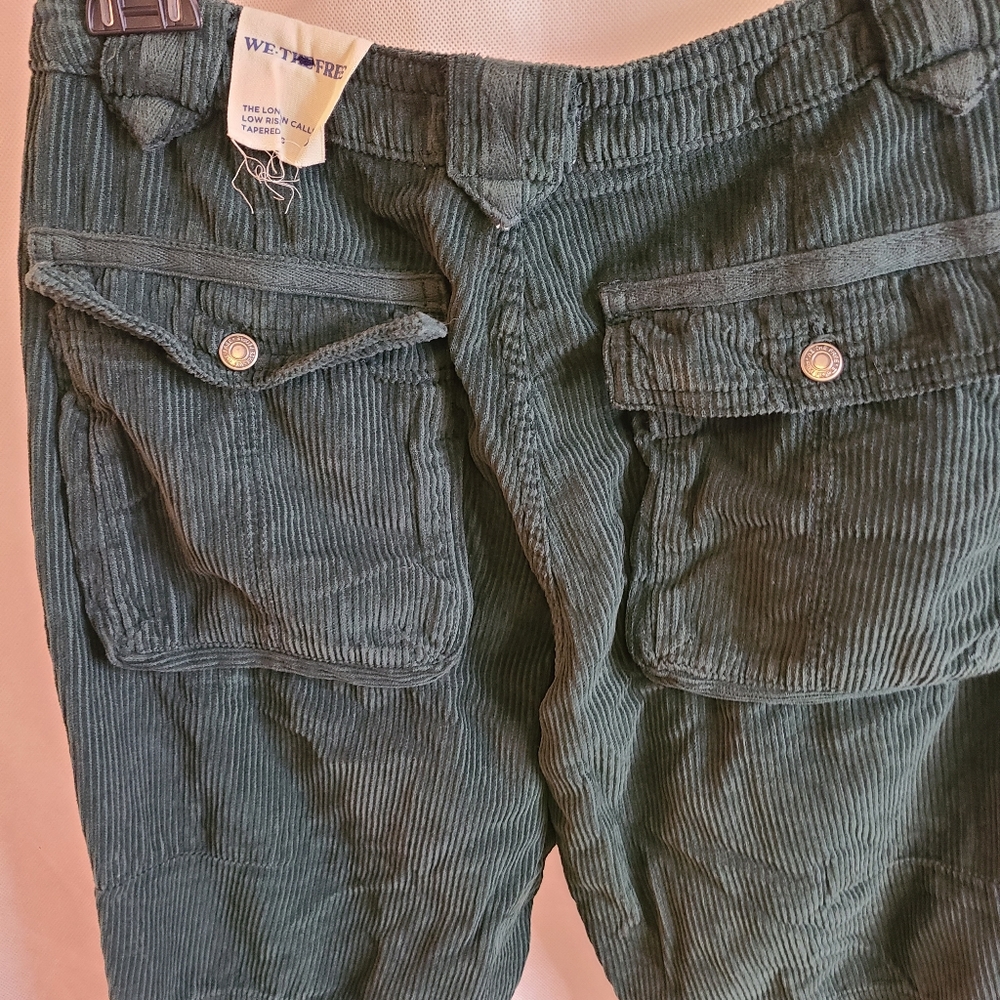 We the Free The London Calling Low Rise Tapered Leg Cargo Corduroy Pants Sz 26 - Picture 4 of 9